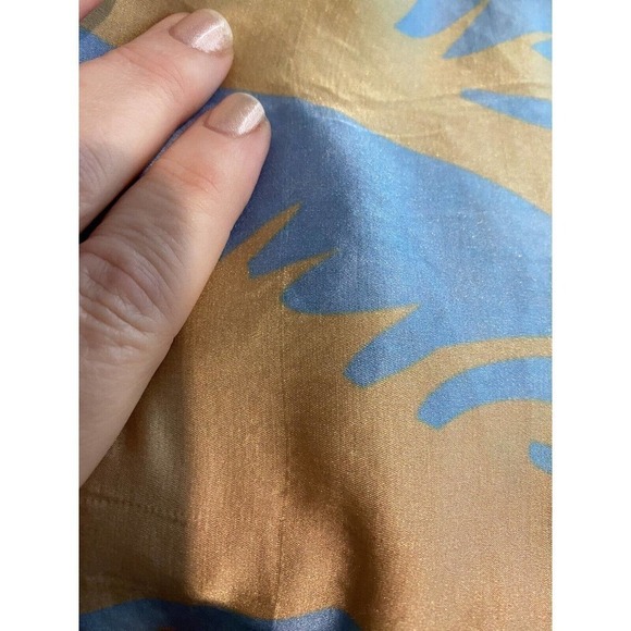 Lucidez Silk Modal Cocktail Dress Green Blue Orange Red 40 Criss Cross Low Back - Picture 5 of 6